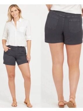 SPANX Twill Cotton shorts Dark Grey size large